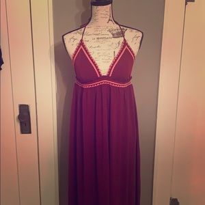 Express halter maxi dress